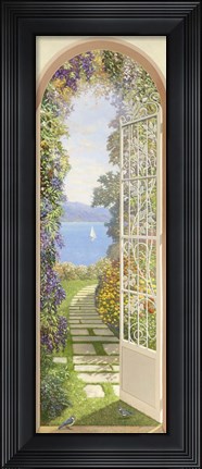 Framed Giardino sul Lago Print
