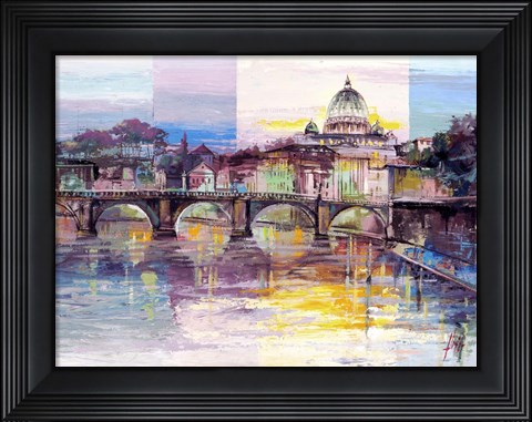 Framed Roma di Sera Print