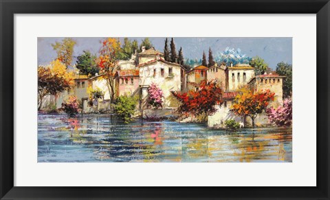 Framed Borgo Italiano Print