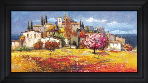 Framed Borgo sul Mare Print