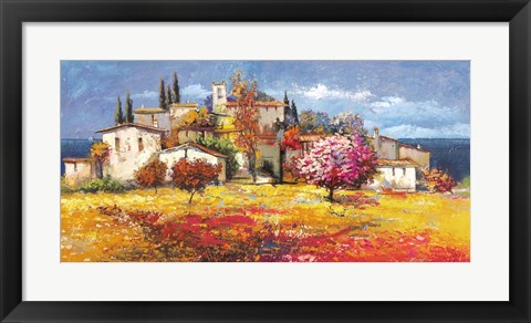 Framed Borgo sul Mare Print