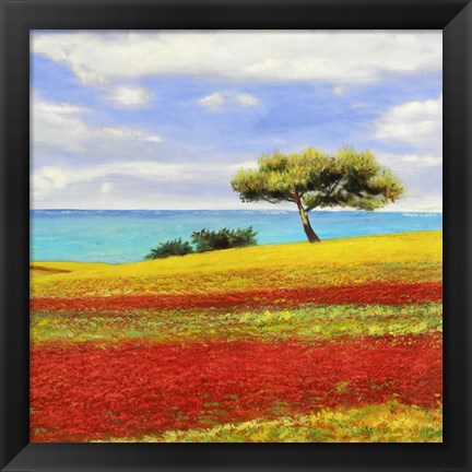 Framed Mediterraneo II Print