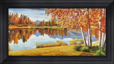 Framed Bosco sul Lago Print