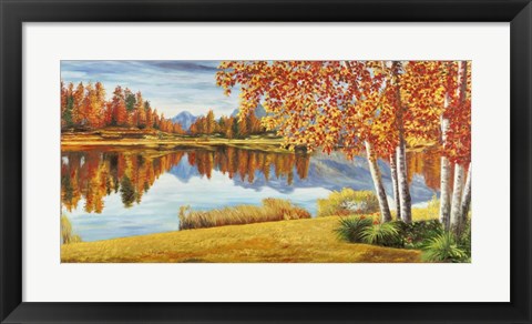 Framed Bosco sul Lago Print