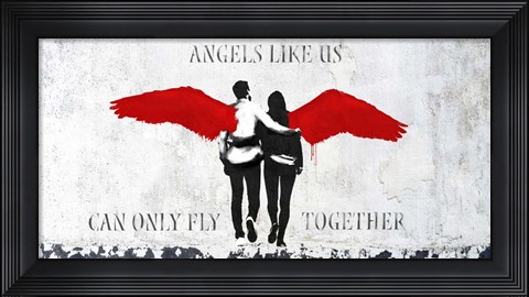 Framed Angels Like Us Print