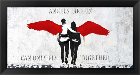 Framed Angels Like Us Print