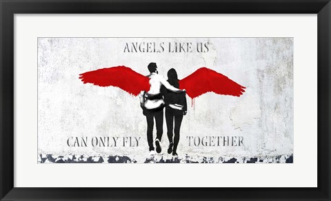 Framed Angels Like Us Print