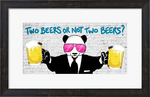 Framed Two Beers or Not Two Beers (detail) Print