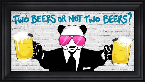Framed Two Beers or Not Two Beers (detail) Print