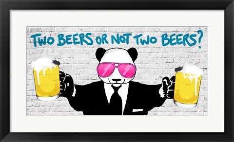 Framed Two Beers or Not Two Beers (detail) Print