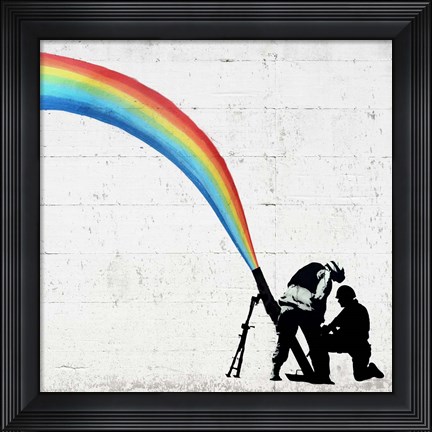Framed Color Soldiers Print