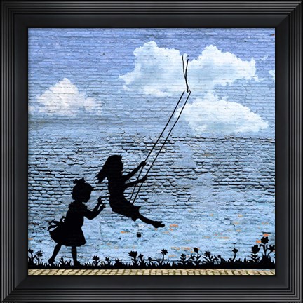 Framed Play Free (detail) Print