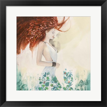 Framed Fairy of Spring (detail) Print