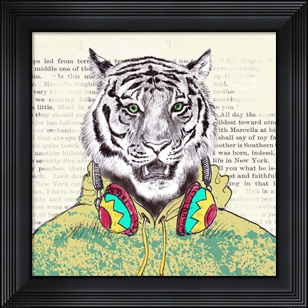 Framed Sporty Guy (detail) Print