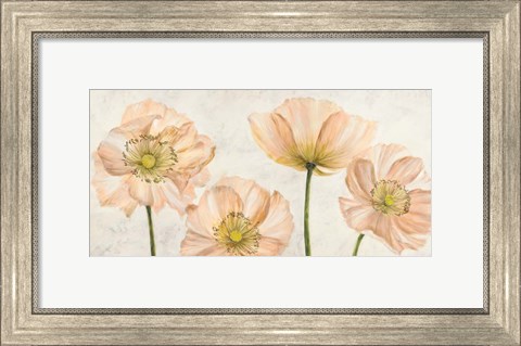 Framed Poppies in Pink Print