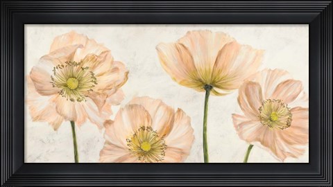 Framed Poppies in Pink Print