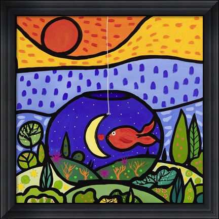 Framed Lino Print