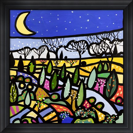 Framed Lucciole a Primavera Print