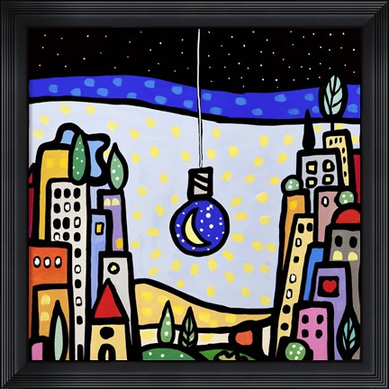 Framed M&#39;illumino di Luna Print