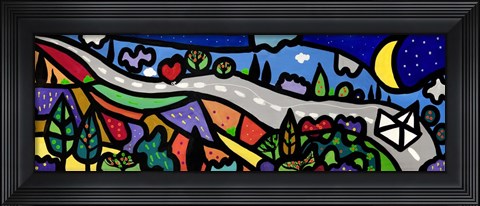 Framed La Lunga Strada dell&#39;amore Print