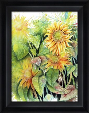 Framed Sunflowers Print