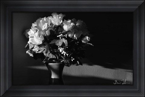 Framed Flowers In Light Print