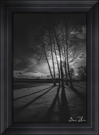 Framed Into Darkness Print