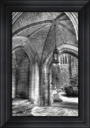 Framed Under The Bell Tower Print
