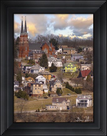 Framed Hillside Homes Print