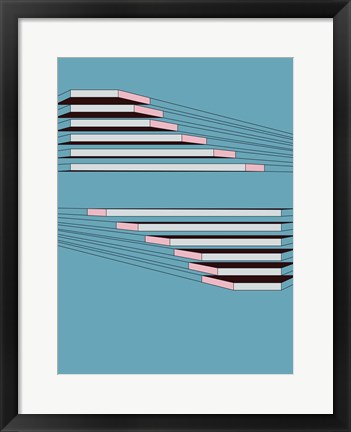 Framed Shifting Blues Print