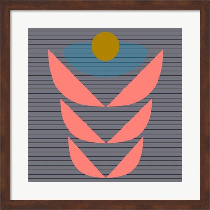 Framed Pinky Leafy Print