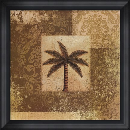 Framed Antiqued Palm Print