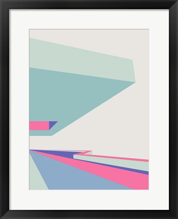 Framed At The Museum in Hot Pink 2 Print
