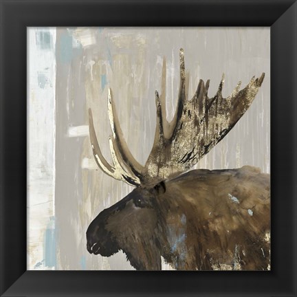 Framed Moose Tails I Print