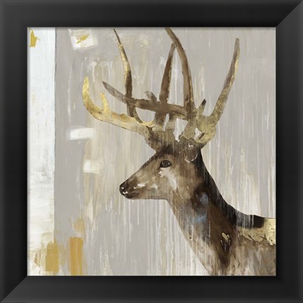 Framed Stag I Print