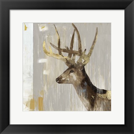 Framed Stag I Print