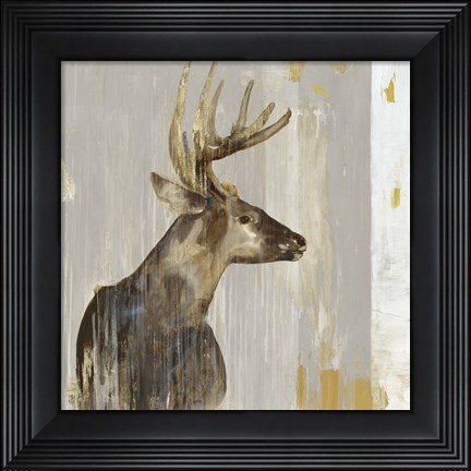 Framed Stag II Print