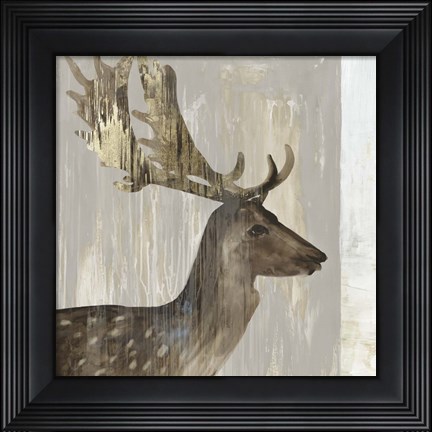 Framed Stag III Print