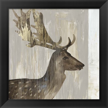 Framed Stag III Print