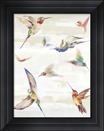 Framed Humming II Print