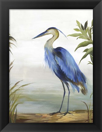 Framed Blue Heron Print