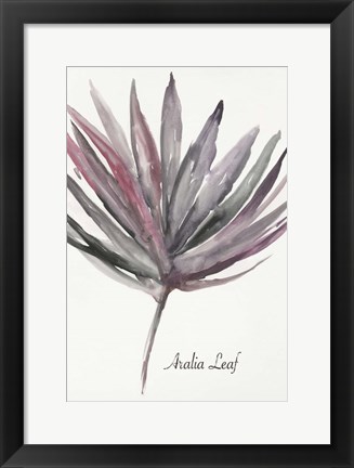 Framed Aralia Leaf Print