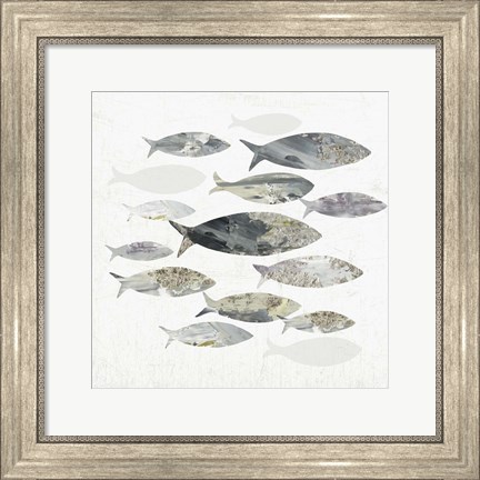 Framed Gone Fishing I Print
