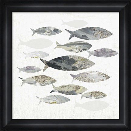 Framed Gone Fishing I Print