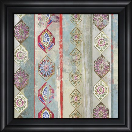 Framed Painted Wood I Print