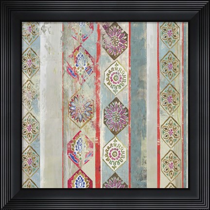 Framed Painted Wood II Print