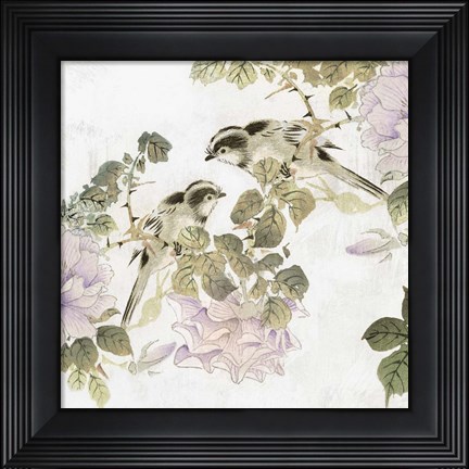 Framed Woodland Birds I Print