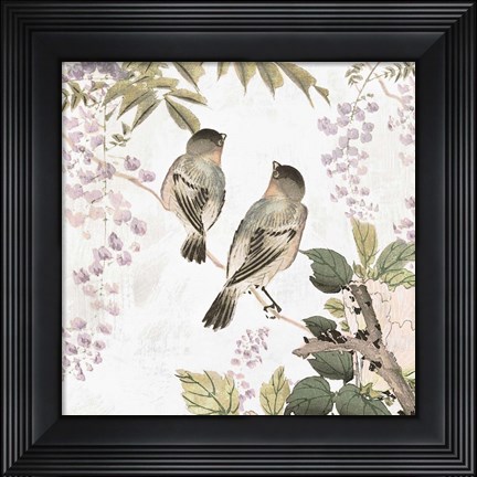 Framed Woodland Birds II Print