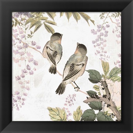 Framed Woodland Birds II Print