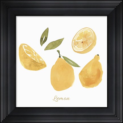 Framed Fresh Lemons Print